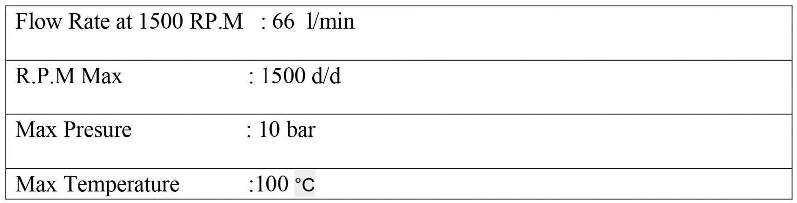MB 66 Serisi Dişli Pompa